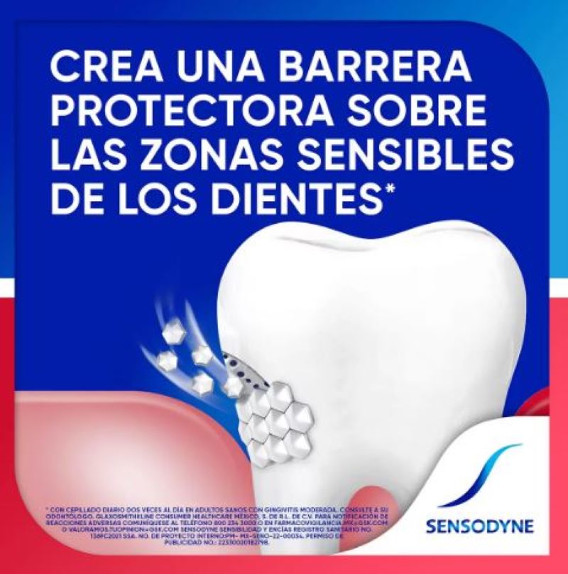 Pasta Dental Sensodyne 674886 Sensibilidad y Encías 5 Pzas