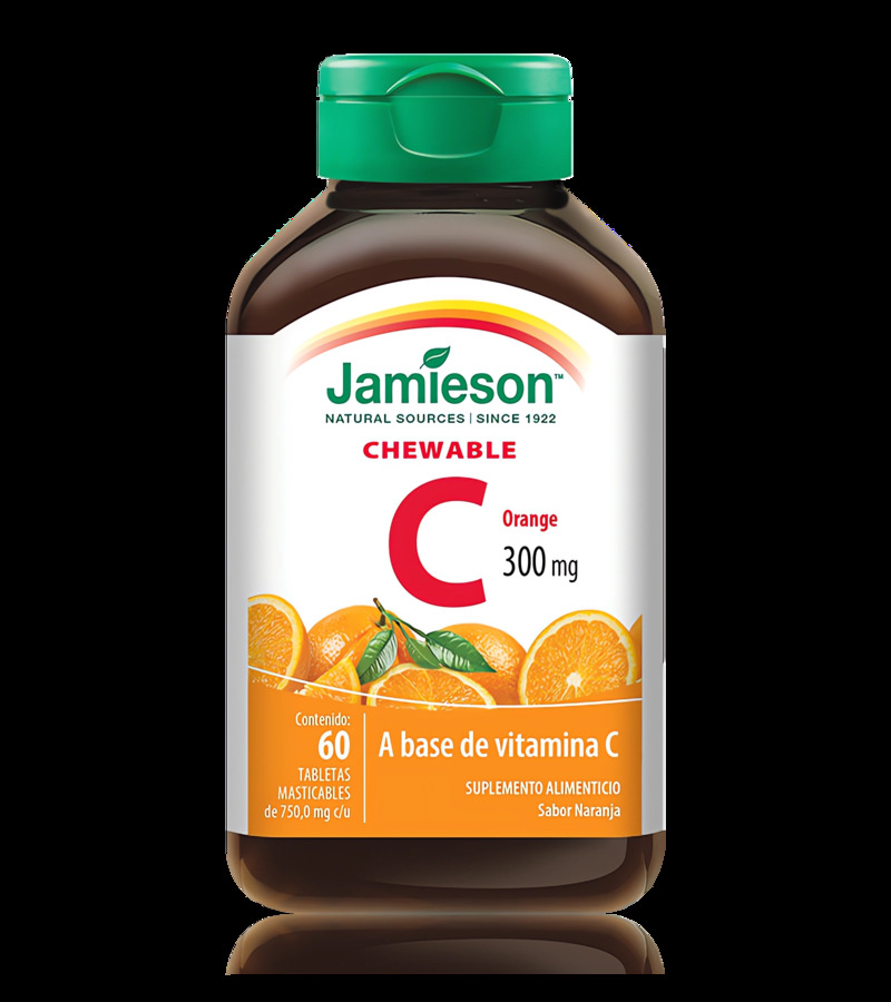 JAMIESON Vitamina C 2x1 suplemento alimenticio 60 tabletas 300mg 