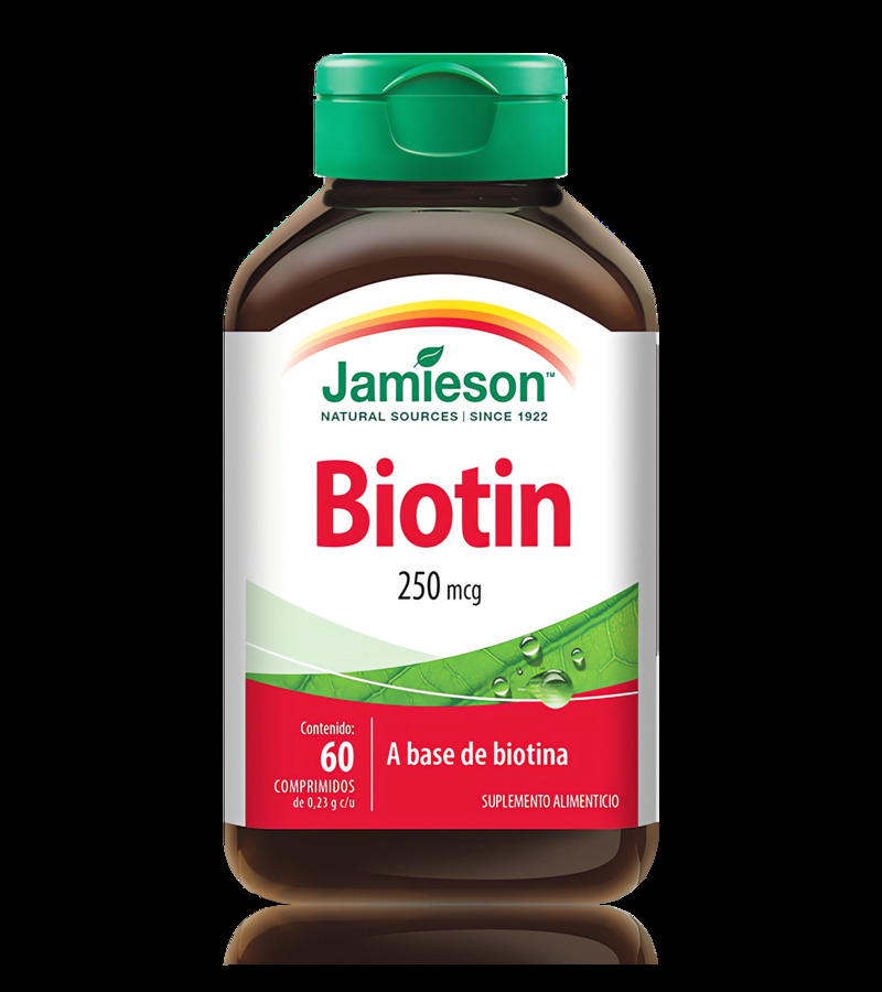 JAMIESON Biotin suplemento alimenticio 60 tabletas 250mg