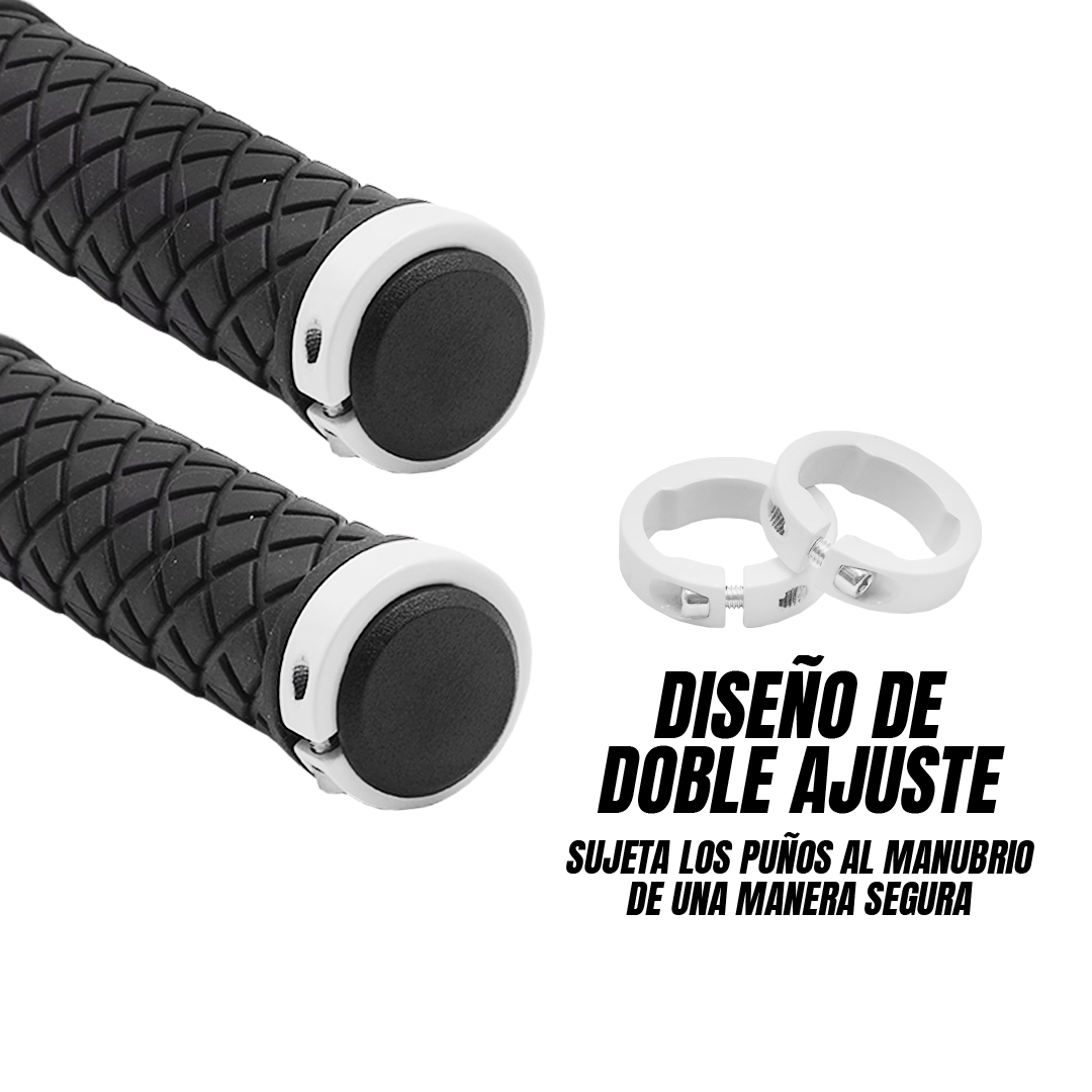 Puños Bicicleta De Hule Para Manubrio Antiderrapante con Ajuste