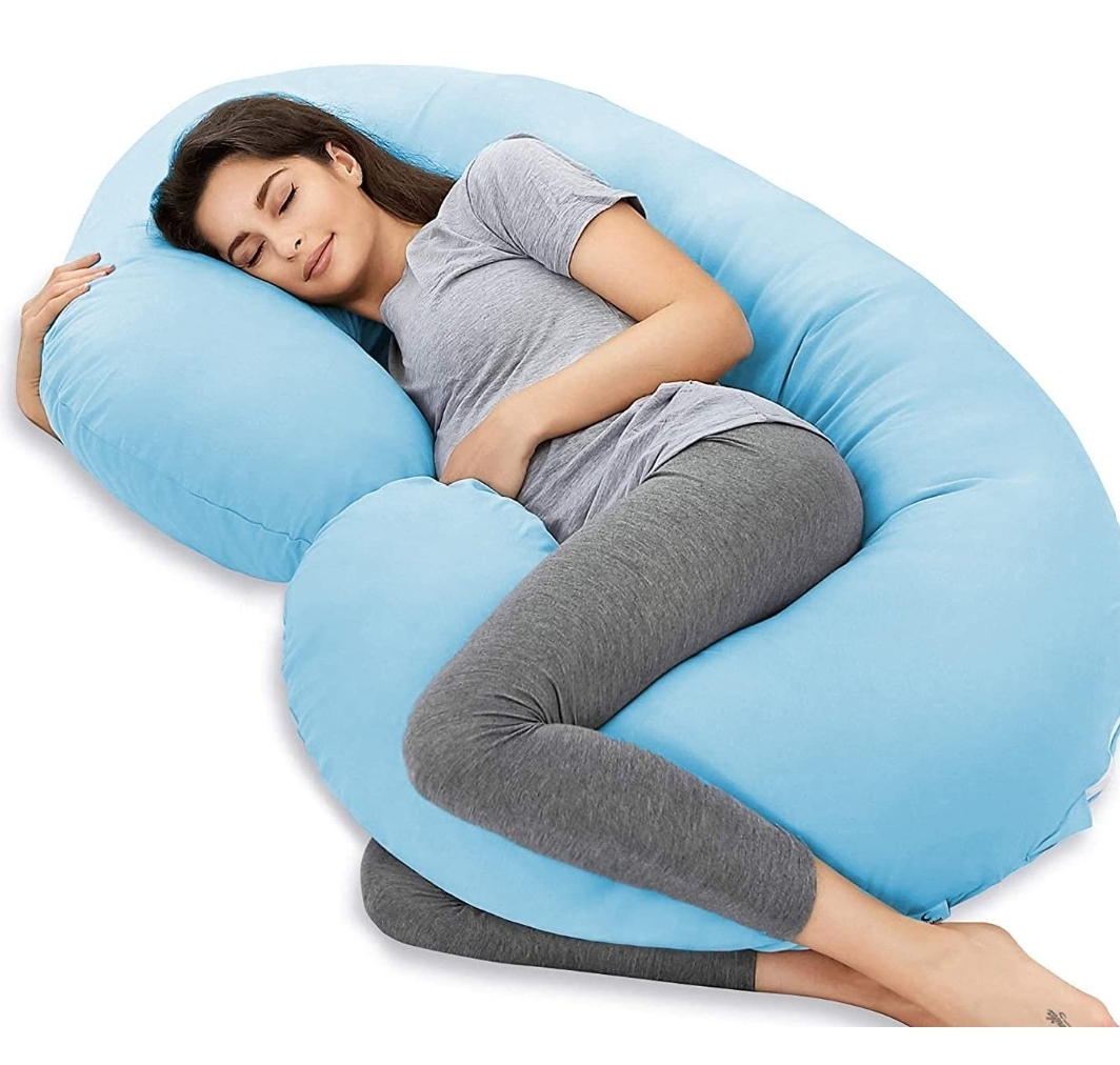 Almohada de Embarazo y Lactancia en G con Relleno Suave.