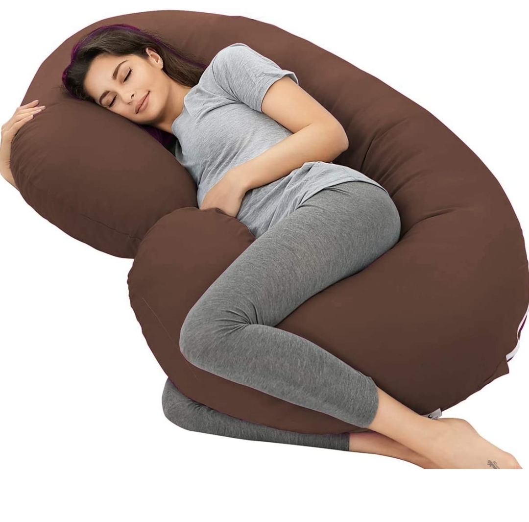 Almohada de Embarazo y Lactancia en G con Relleno Suave.