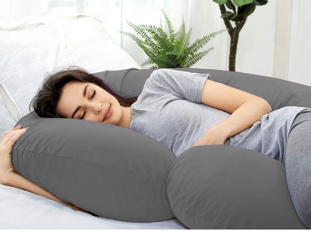 Almohada de Embarazo y Lactancia en G con Relleno Suave.