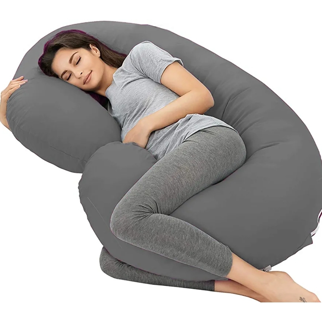 Almohada de Embarazo y Lactancia en G con Relleno Suave.