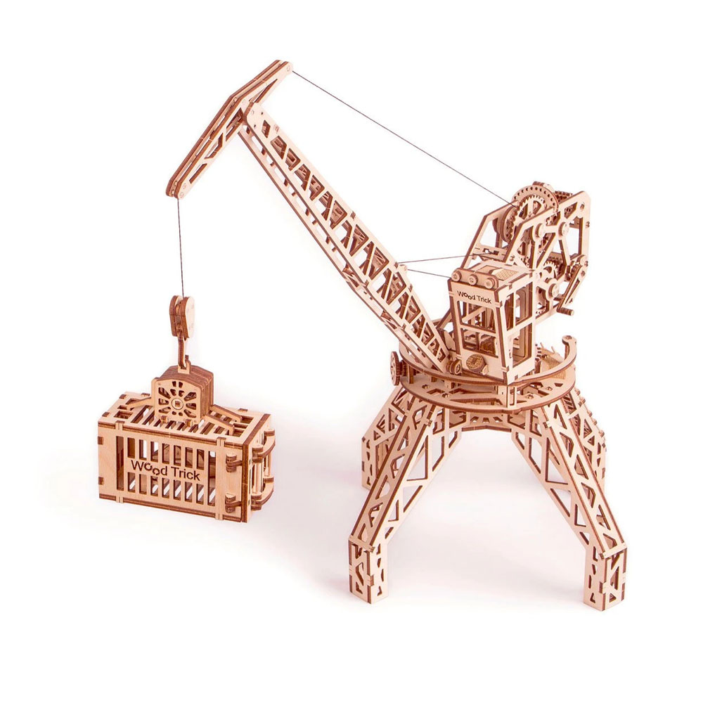 Rompecabezas Excavadora Petroleo 3D Chapa Madera 