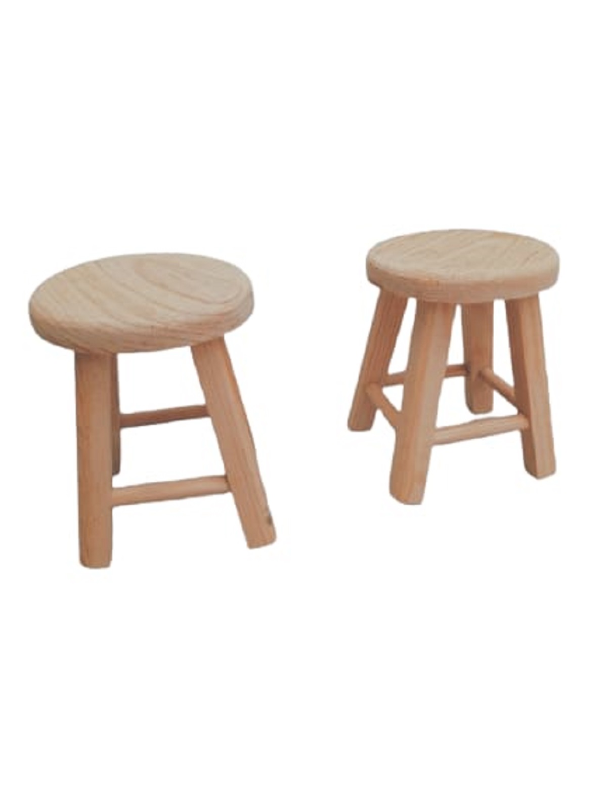 Pack 2 Banquitos De Madera Multiusos Reforzados