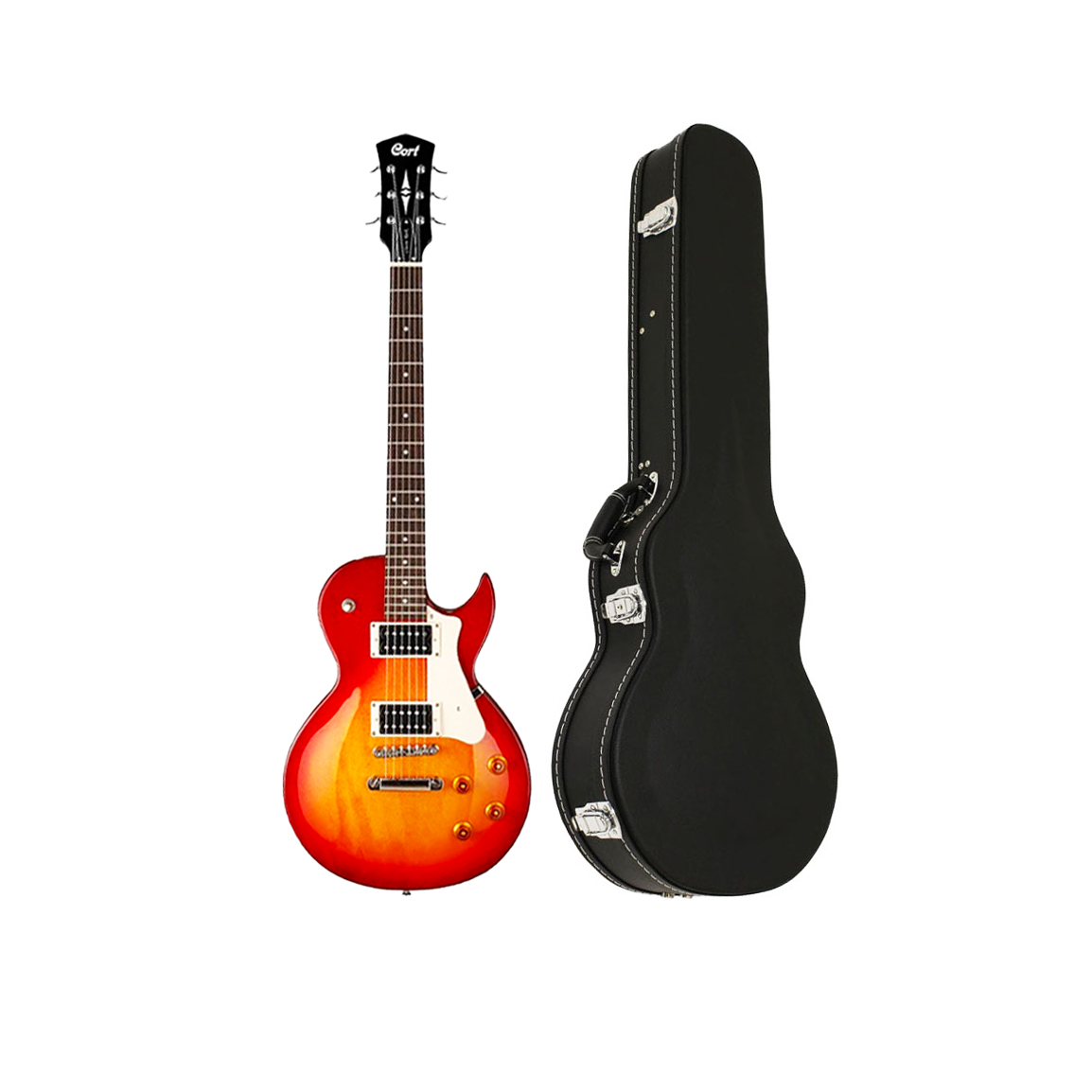 Guitarra Eléctrica Cort Classic Rock y Estuche Rígido 
