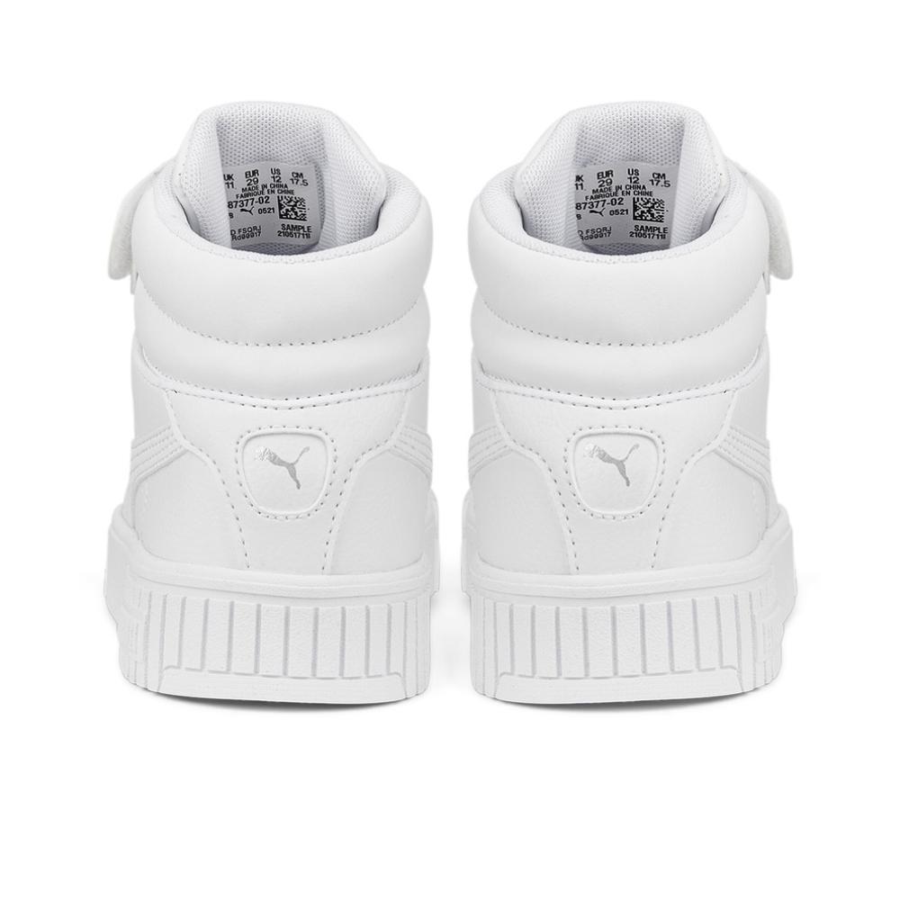 TENIS CASUAL PUMA CARINA 2.0 MID PS BLANCO DE NIÑOS 387377 02