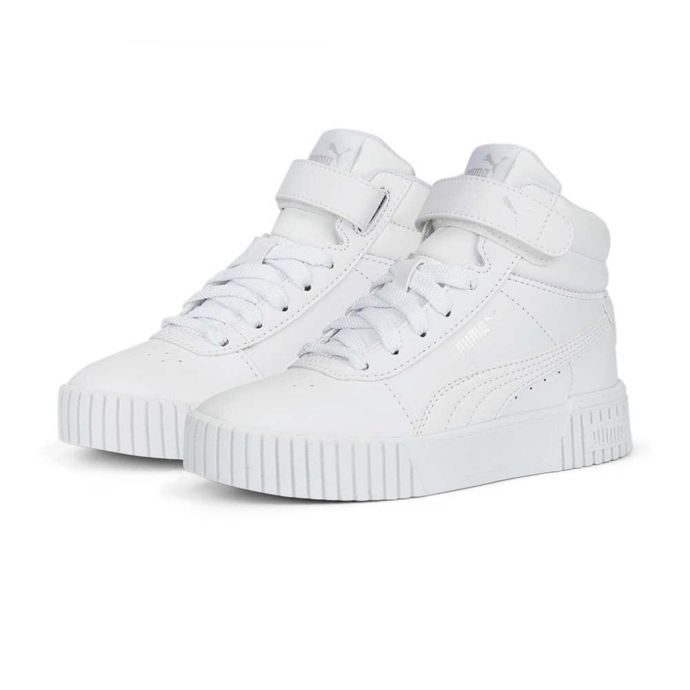 TENIS CASUAL PUMA CARINA 2.0 MID PS BLANCO DE NIÑOS 387377 02