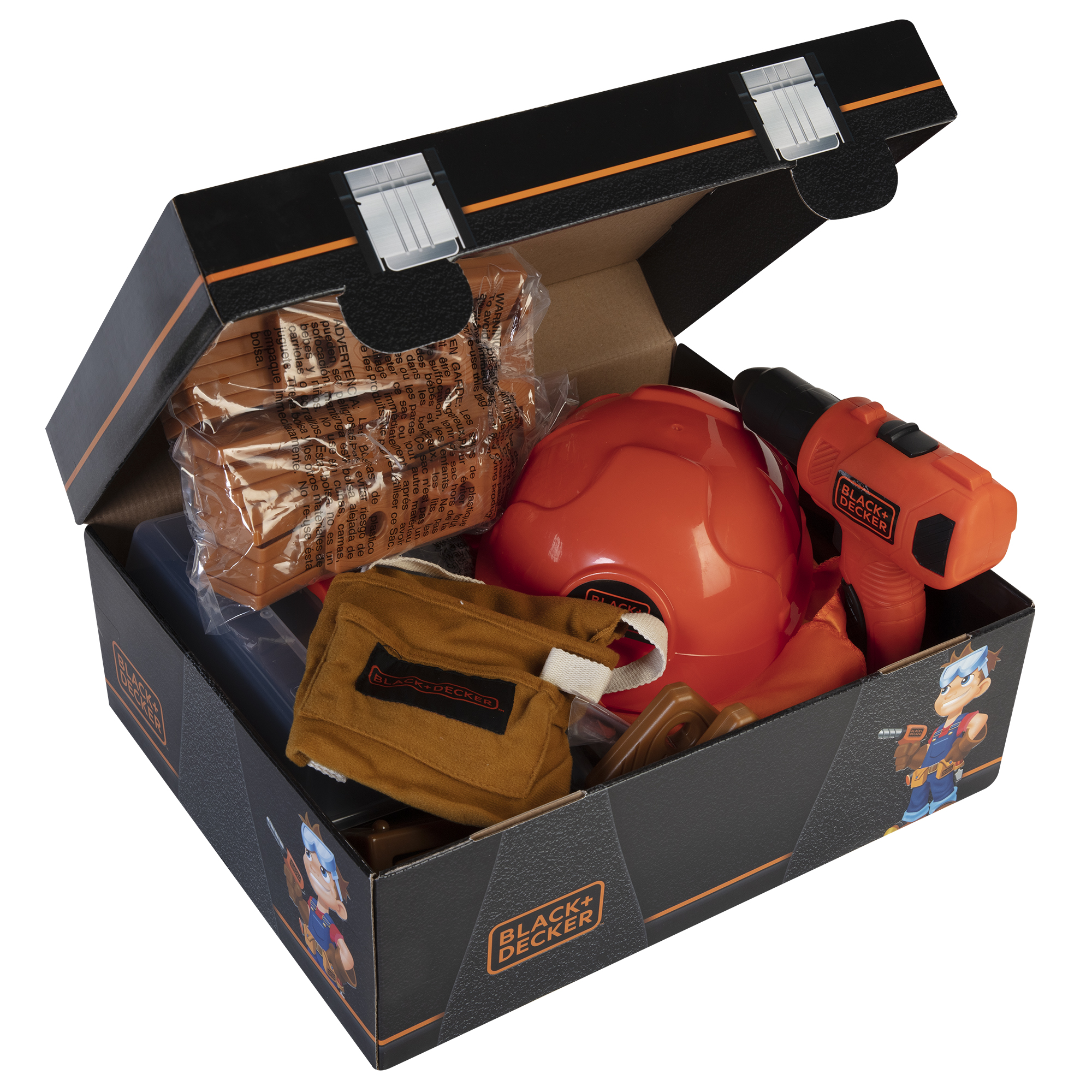 Caja De Herramientas De Juguete Black & Decker 100 Piezas