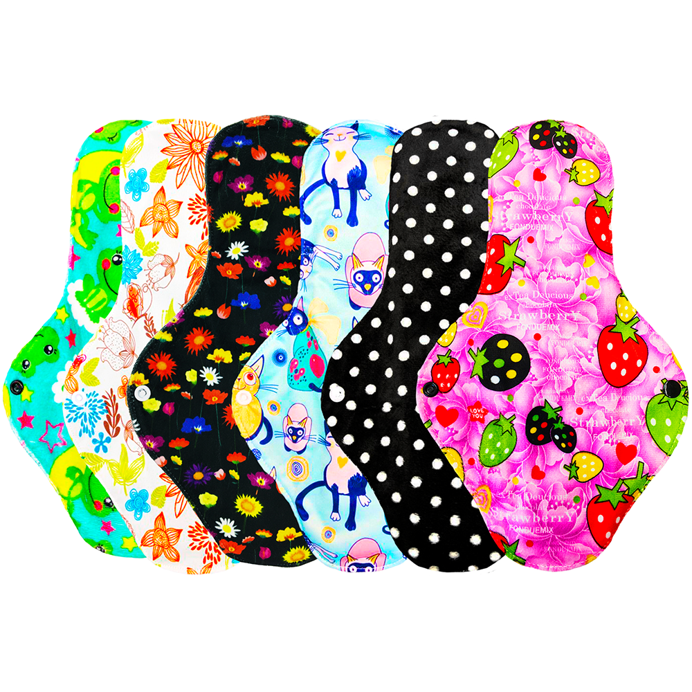Toallas Sanitarias Femeninas de tela reutilizables regulares y nocturnas ecobaby original.