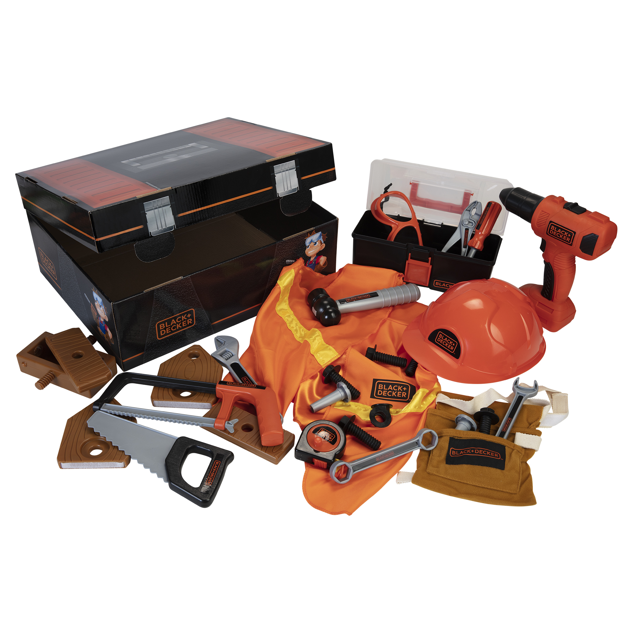 Caja De Herramientas De Juguete Black & Decker 100 Piezas