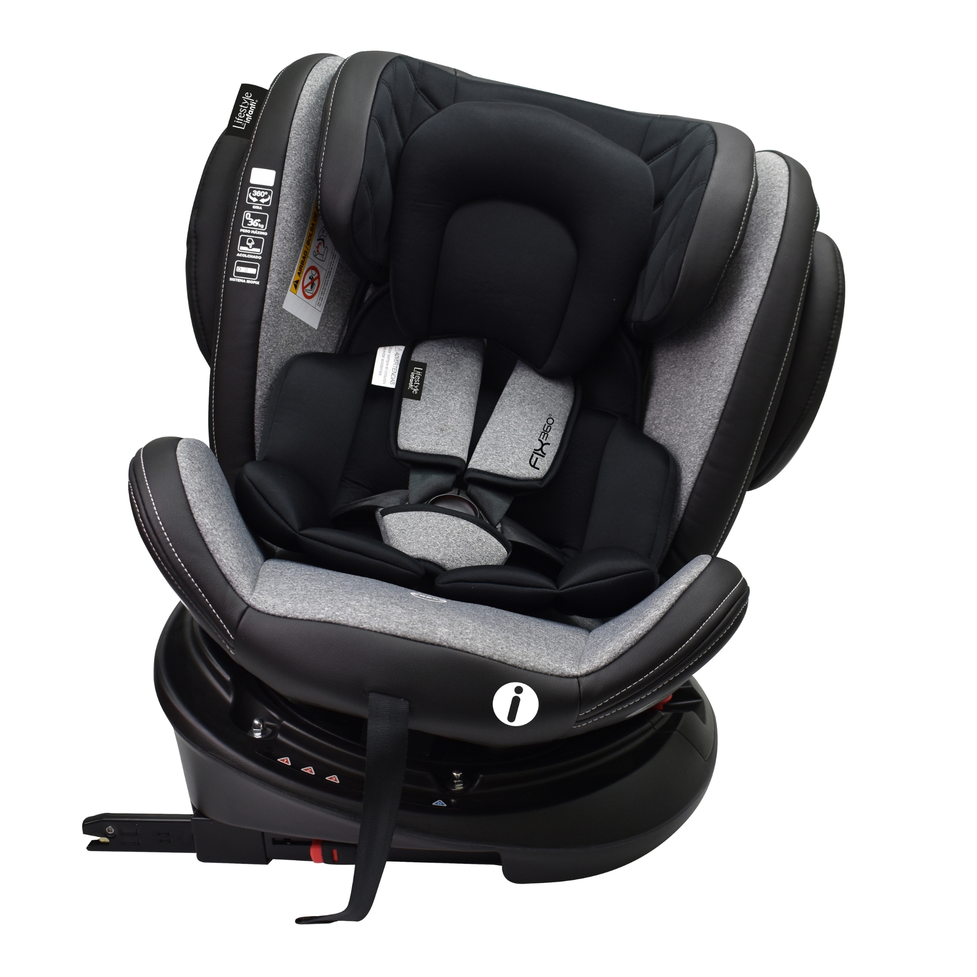 Autoasiento Fix Para Bebe Base De 360 Negro Lifestyle By Infanti