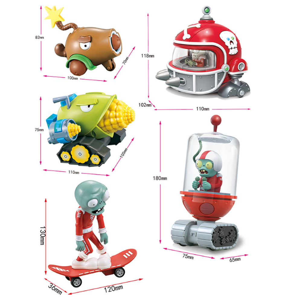 Plantas Vs Zombies Juego Personajes Juguetes Niños