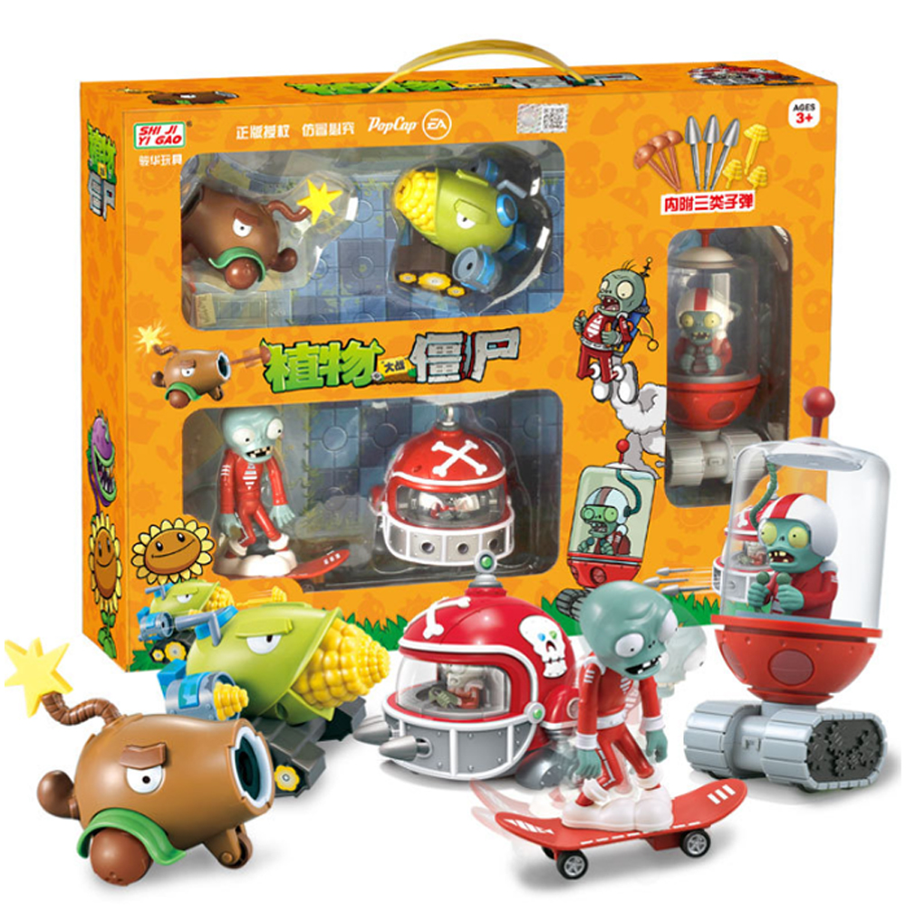 Plantas Vs Zombies Juego Personajes Juguetes Niños