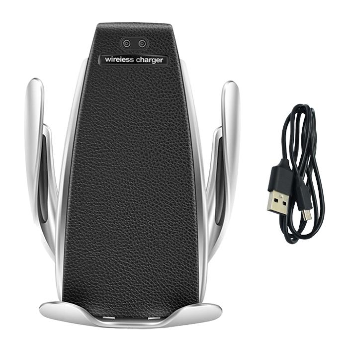 Cargador Soporte Qi Innovador MXSSC-27 DC 9V 1A Inalámbrico NegroPlata Cable USB Incluido, SensaCharge