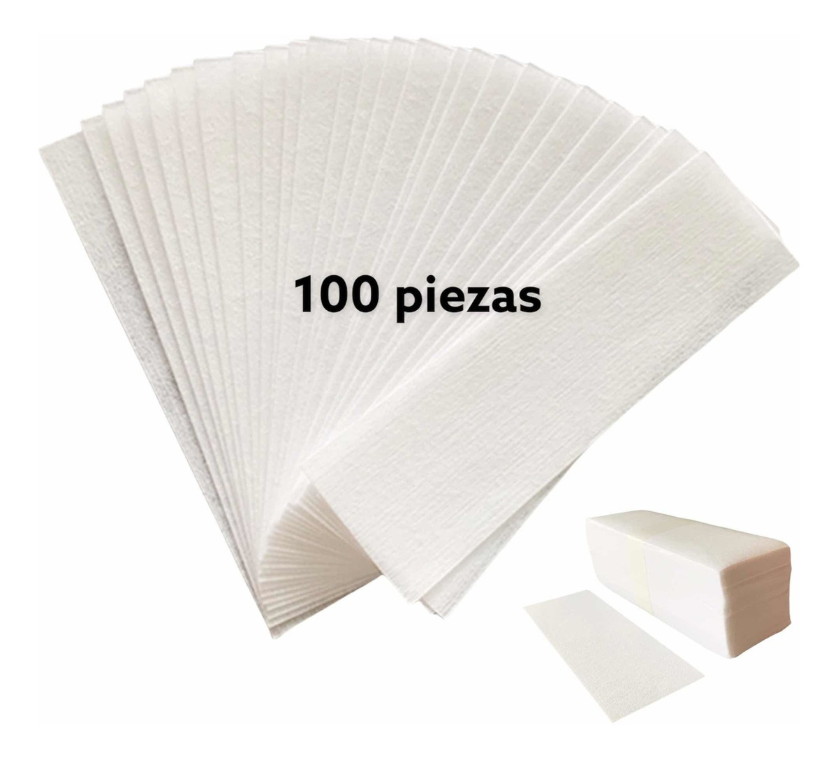 100 Tiras De Papel Para Depilación En Cera. Depilar,dama FUNBU