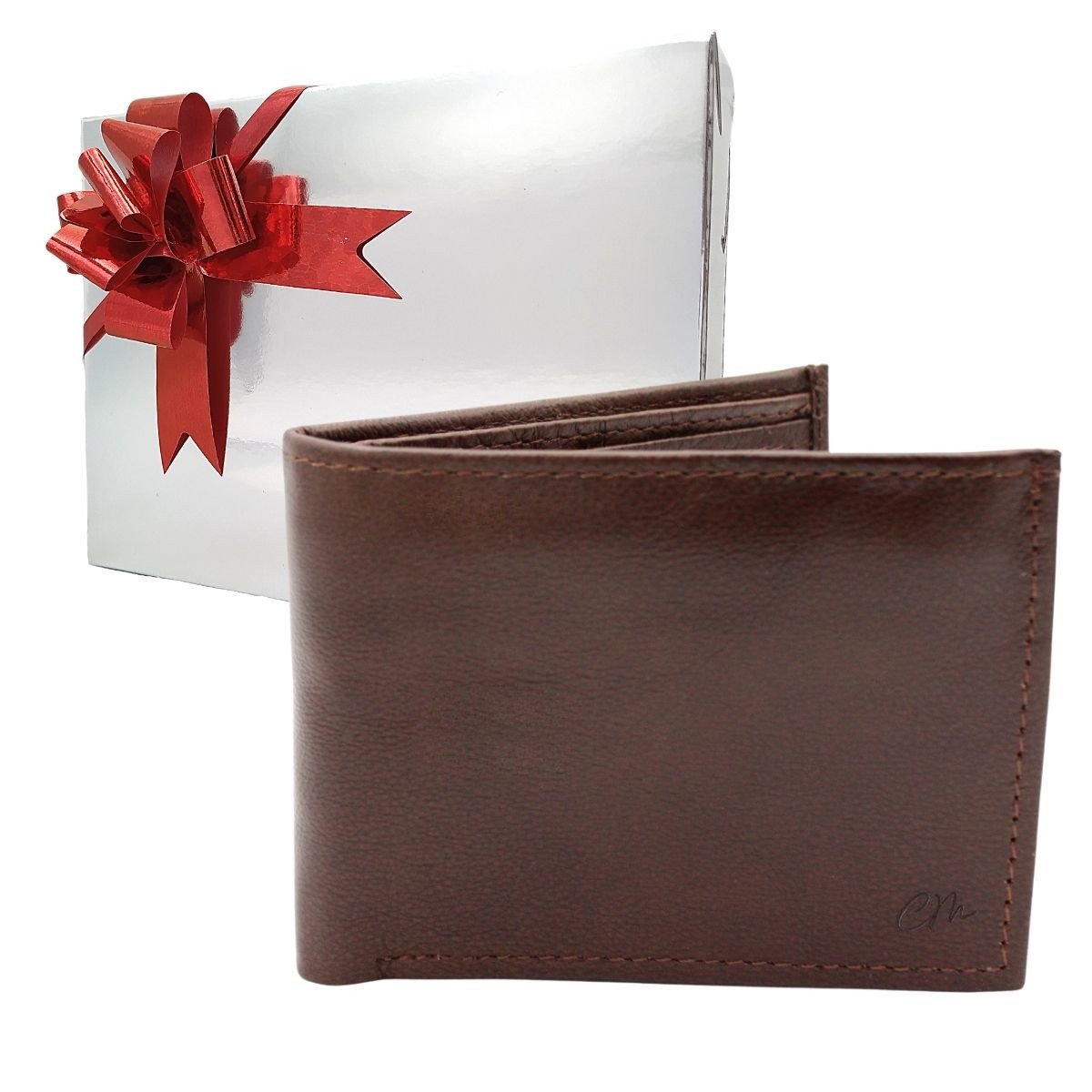 Cartera Billetera Carteras México Bifold Compartimiento Secreto Piel Genuina Regalo Hombre