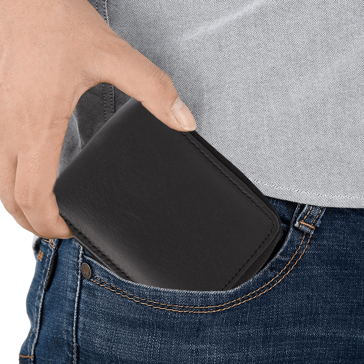 Cartera Billetera Carteras México Box Cierre Piel Genuina Regalo Hombre