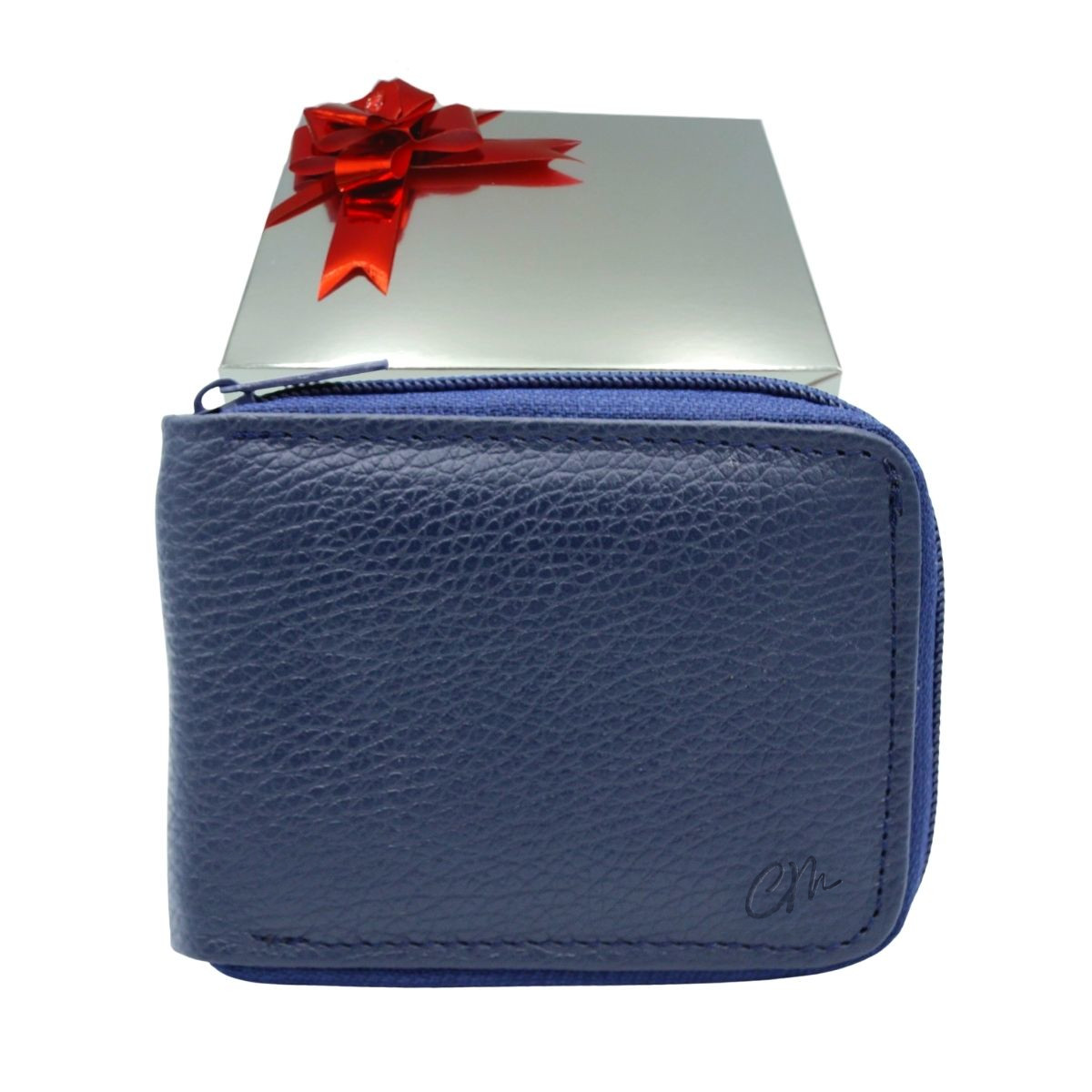 Cartera Billetera Carteras México Box Cierre Premium Piel Genuina Regalo Hombre