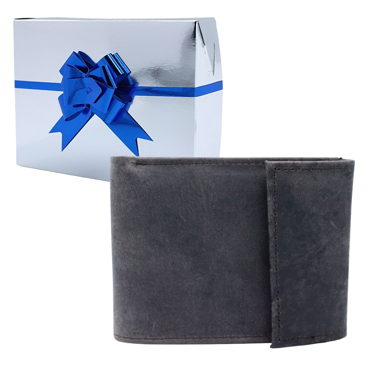 Cartera Billetera Carteras México Contacto Nobuck Piel Genuina Regalo Hombre