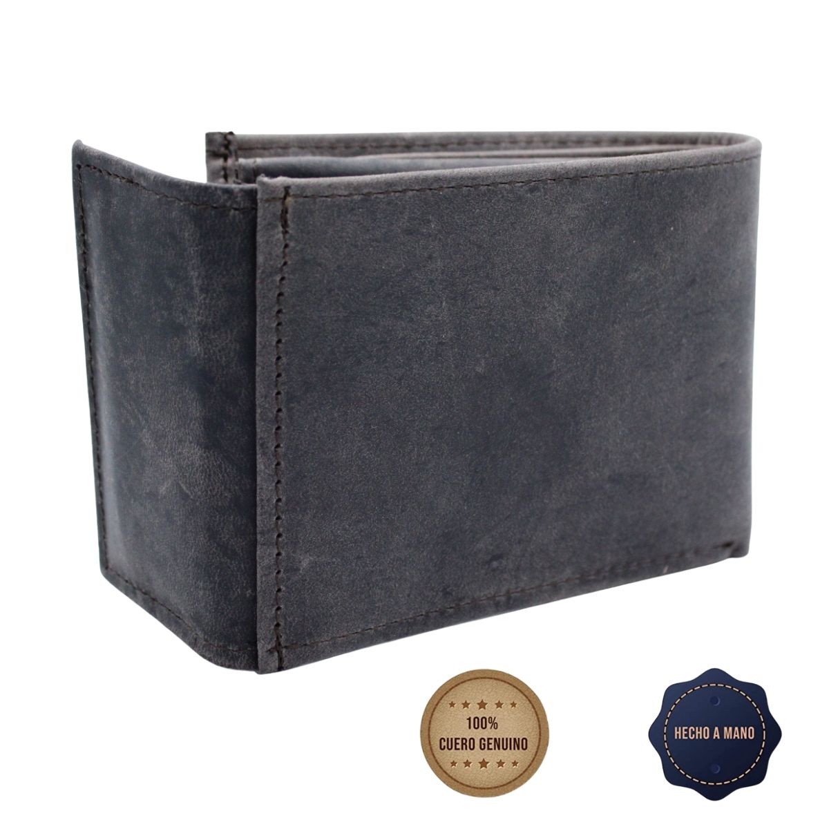 Cartera Billetera Carteras México Contacto Nobuck Piel Genuina Regalo Hombre