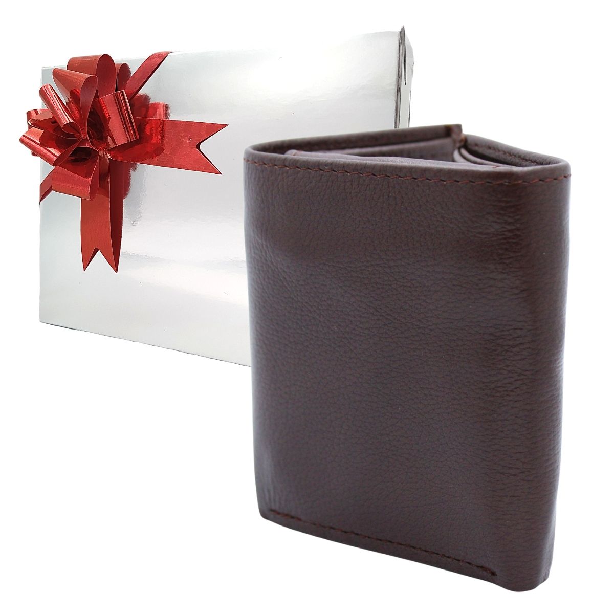 Cartera Billetera Carteras México Triple Premium Piel Genuina Regalo Hombre