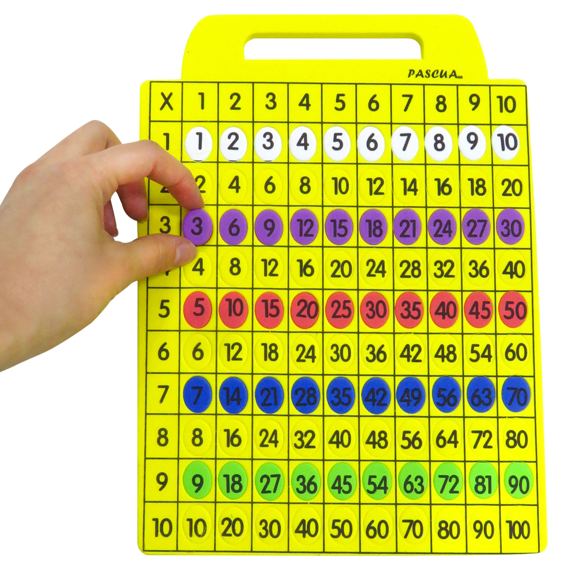 Tabla didactica de Foamy Multiplicar para niños juego educativo aprendizaje escuela primaria
