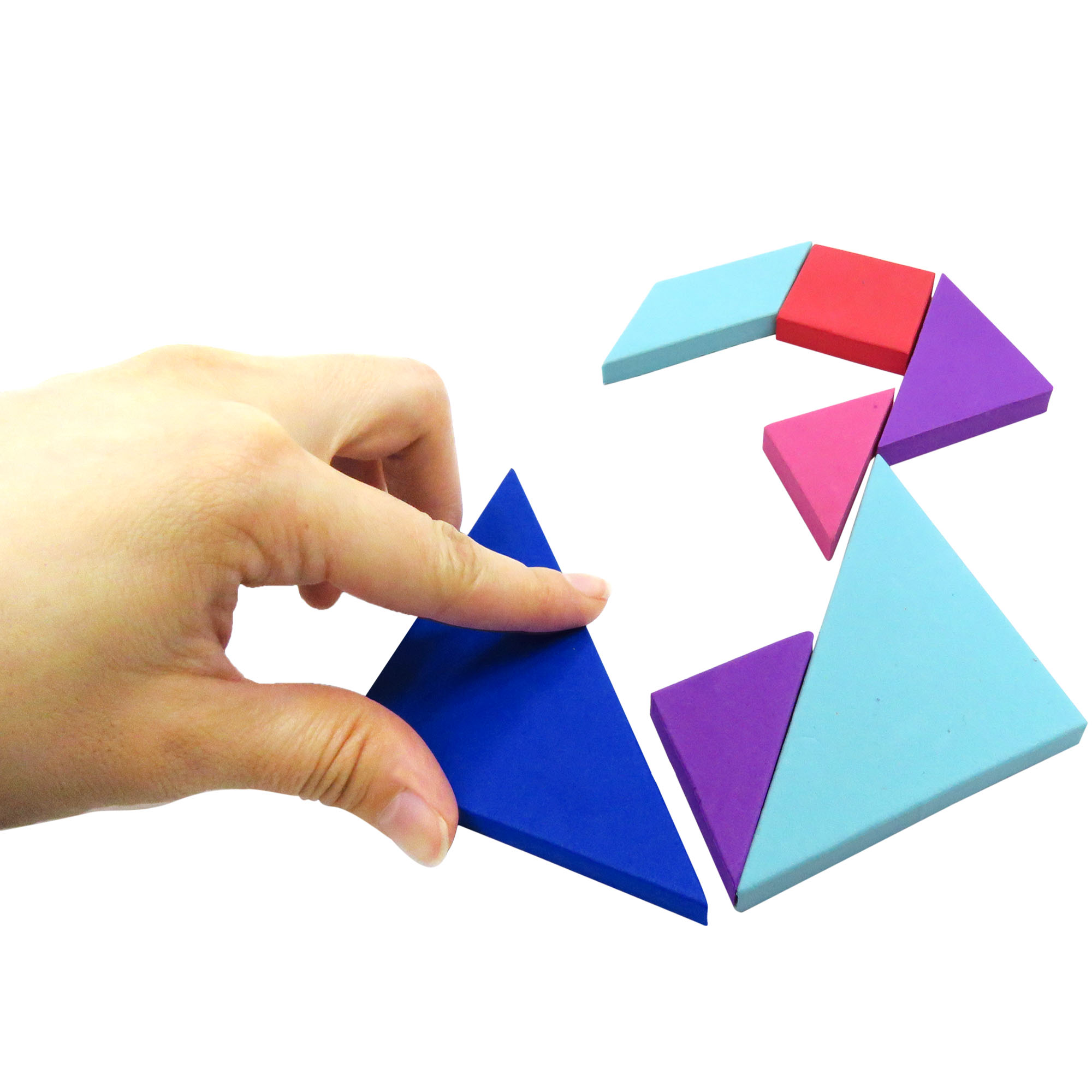 Tabla didactica de Foamy Tangram 15cm para niños infantiles buen regalo juego educativo aprendizaje