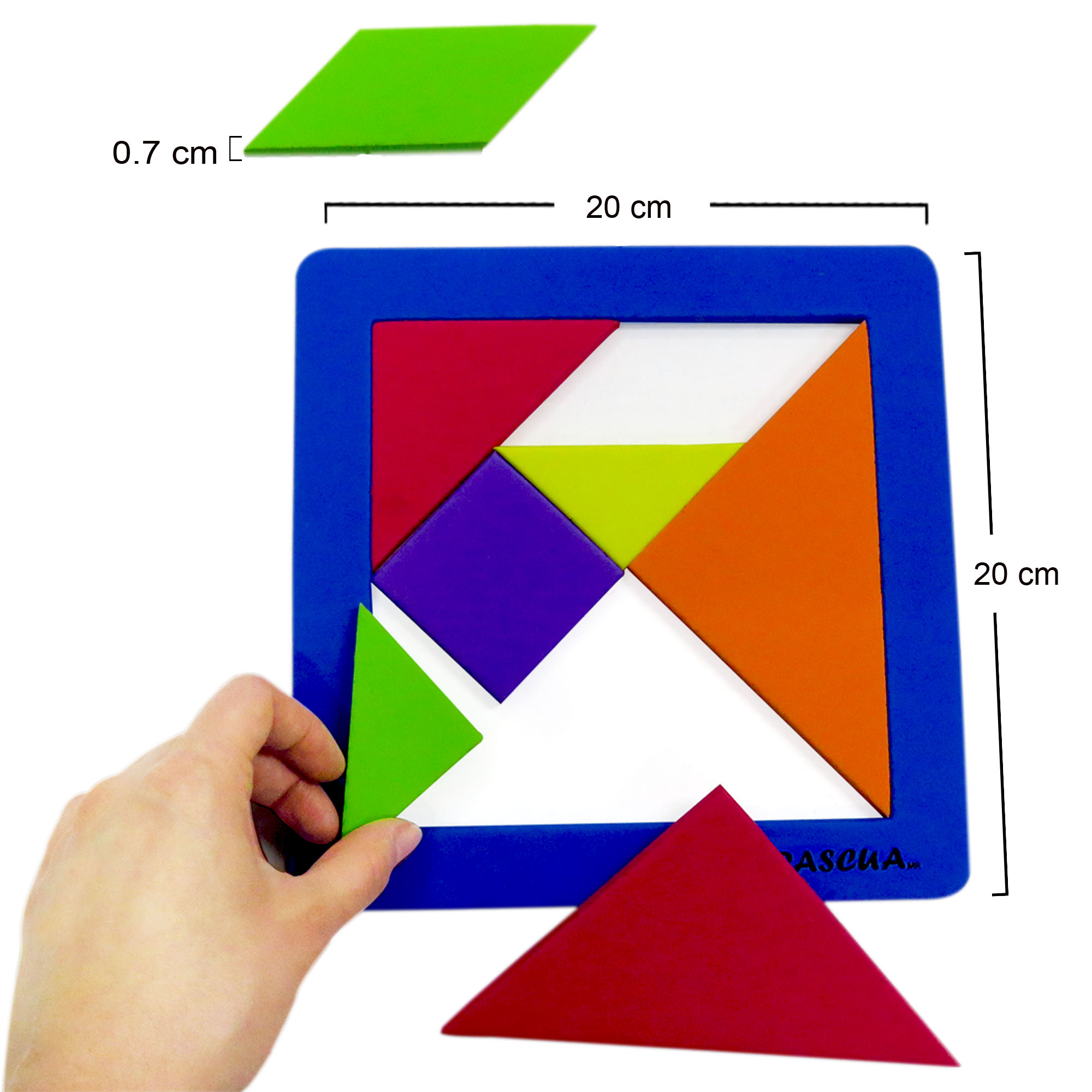 Mapa De Mexico Tabla Didactica De Foamy Tangram 20cm Para
