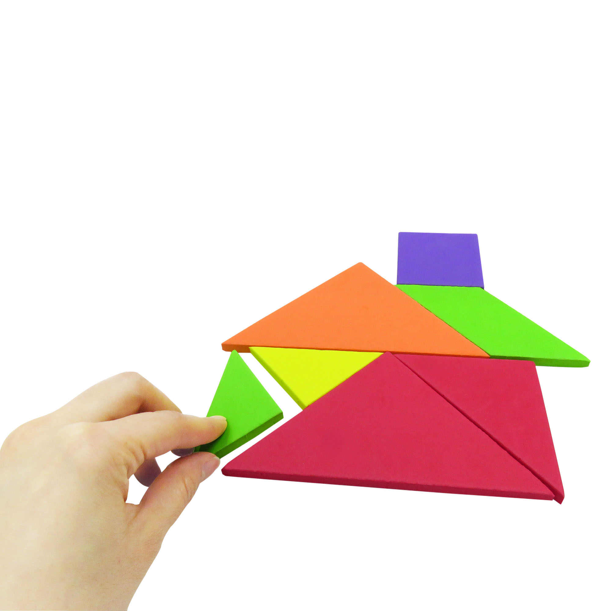 Tabla didactica de Foamy Tangram 20cm para niños infantiles buen regalo juego educativo aprendizaje