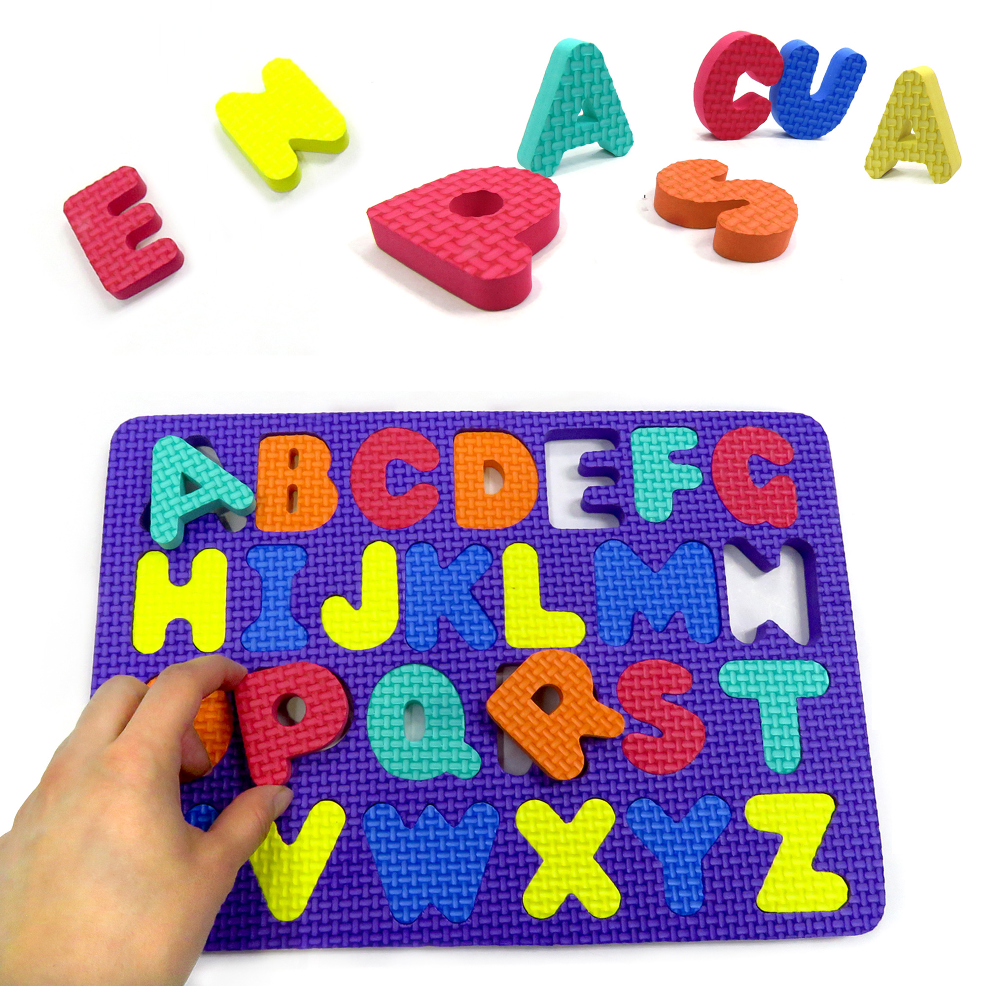 Tabla didactica de Foamy abecedario para niños infantiles buen regalo juego educativo letras
