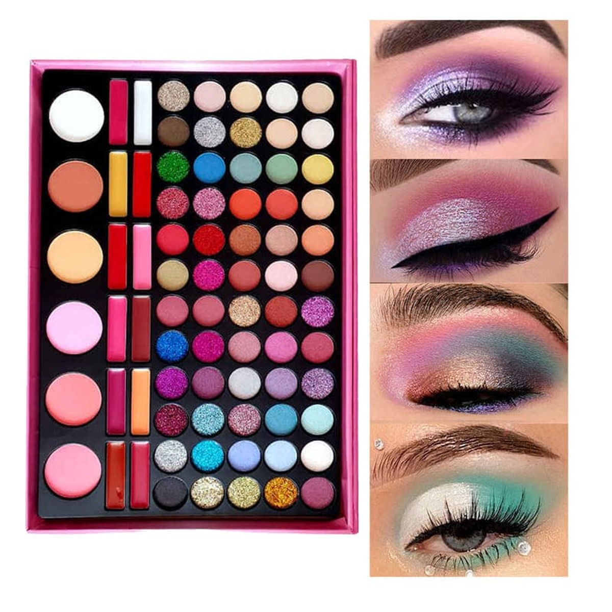 Paleta De Sombras Huda New Larga Duración Para Maquillaje, Set De Sombras Para Maquillaje Profesional, Kit De Maquillaje Profesional Con Brochas