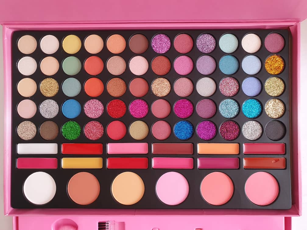 Paleta De Sombras Huda New Larga Duración Para Maquillaje, Set De Sombras Para Maquillaje Profesional, Kit De Maquillaje Profesional Con Brochas