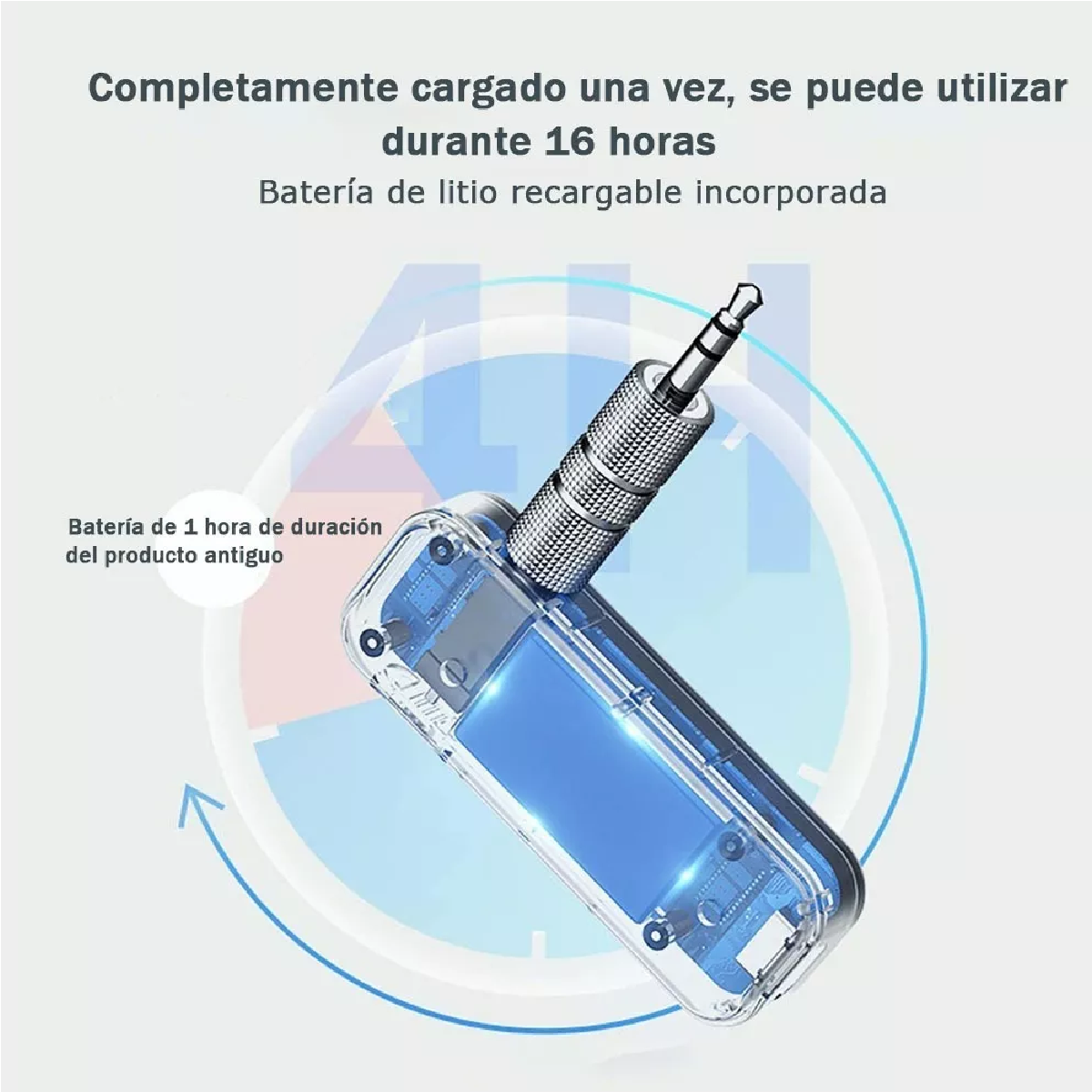 Receptor Auxiliar Bluetooth Auto Coche Manos Libres 3.5mm