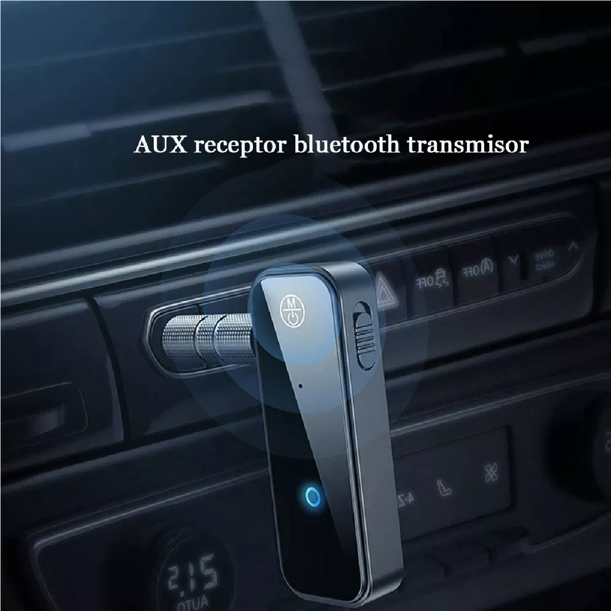 Receptor Auxiliar Bluetooth Auto Coche Manos Libres 3.5mm