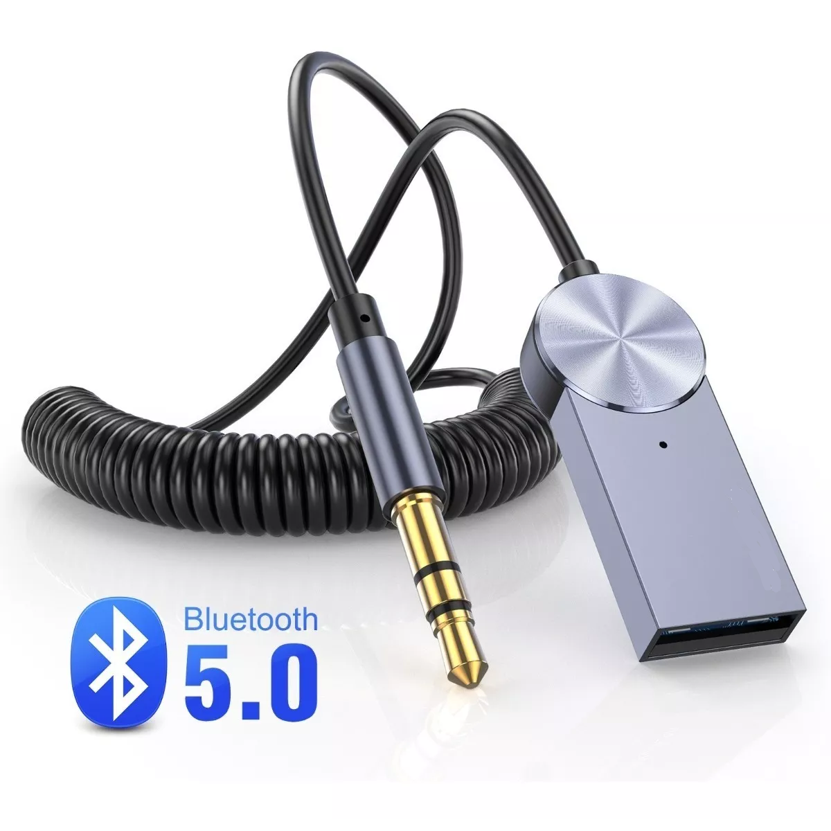 Receptor Bluetooth para Coche AUX USB - Adaptador para Coche Audio Jack  3.5mm