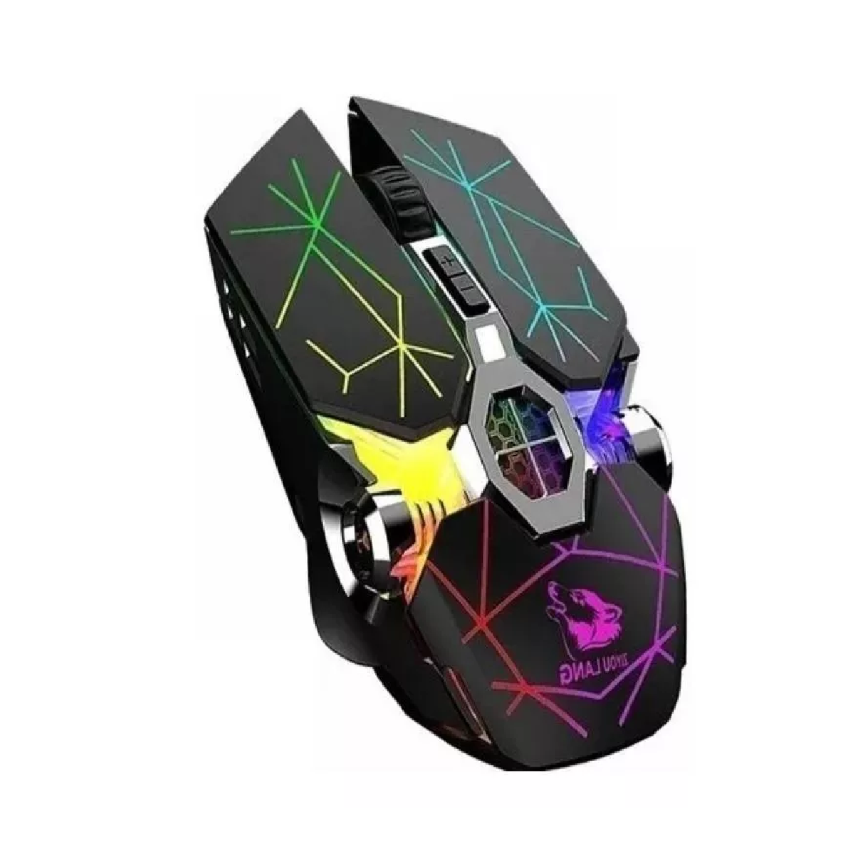 Mouse gamer inalámbrico recargable star black