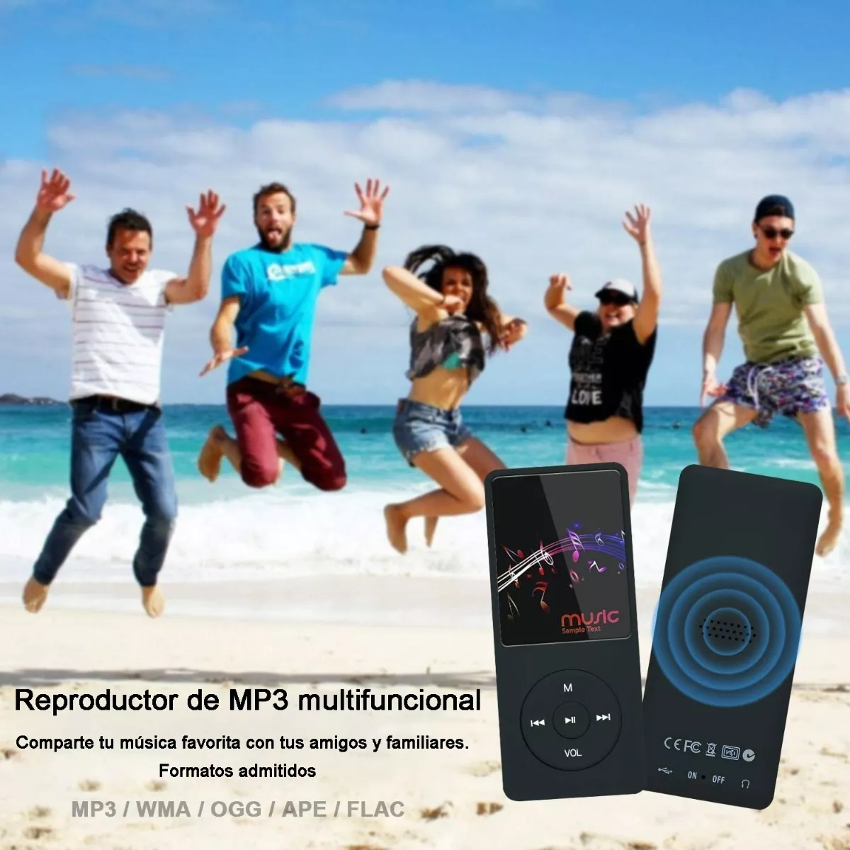 Reproductor De Musica Mp3 Bluetooth Portatil 32g Memoria