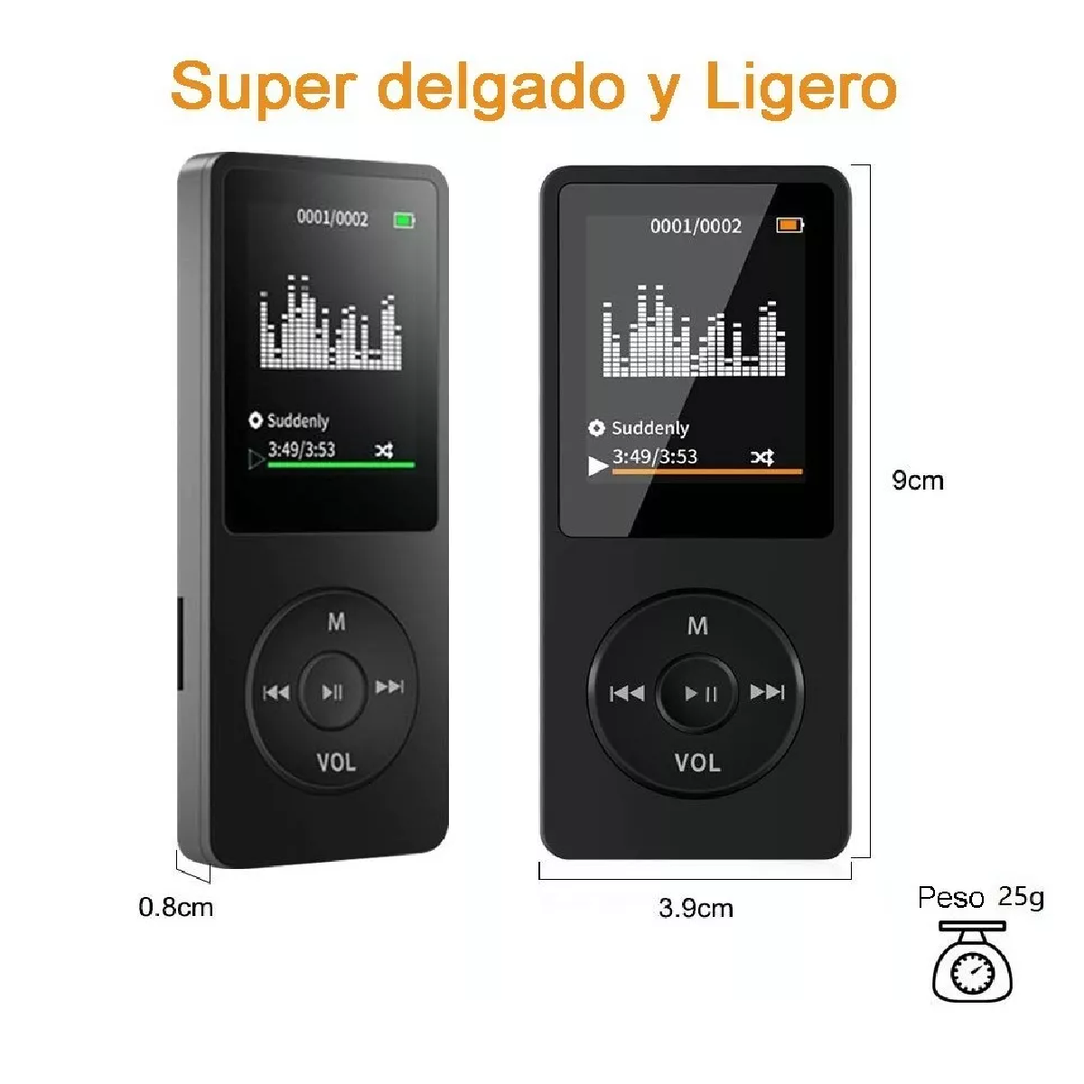 Reproductor De Musica Mp3 Bluetooth Portatil 32g Memoria