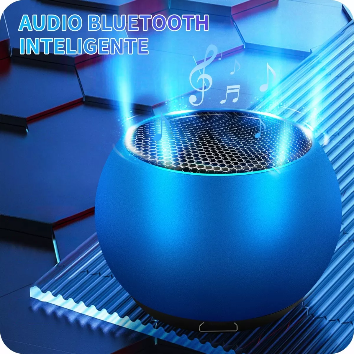 Bocina Bluetooth Portatil Mini Speaker Echo Dot Inalambricas Azul