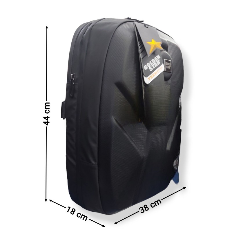 Mochila Portalaptop Golden Star Premium con USB, Antirobo