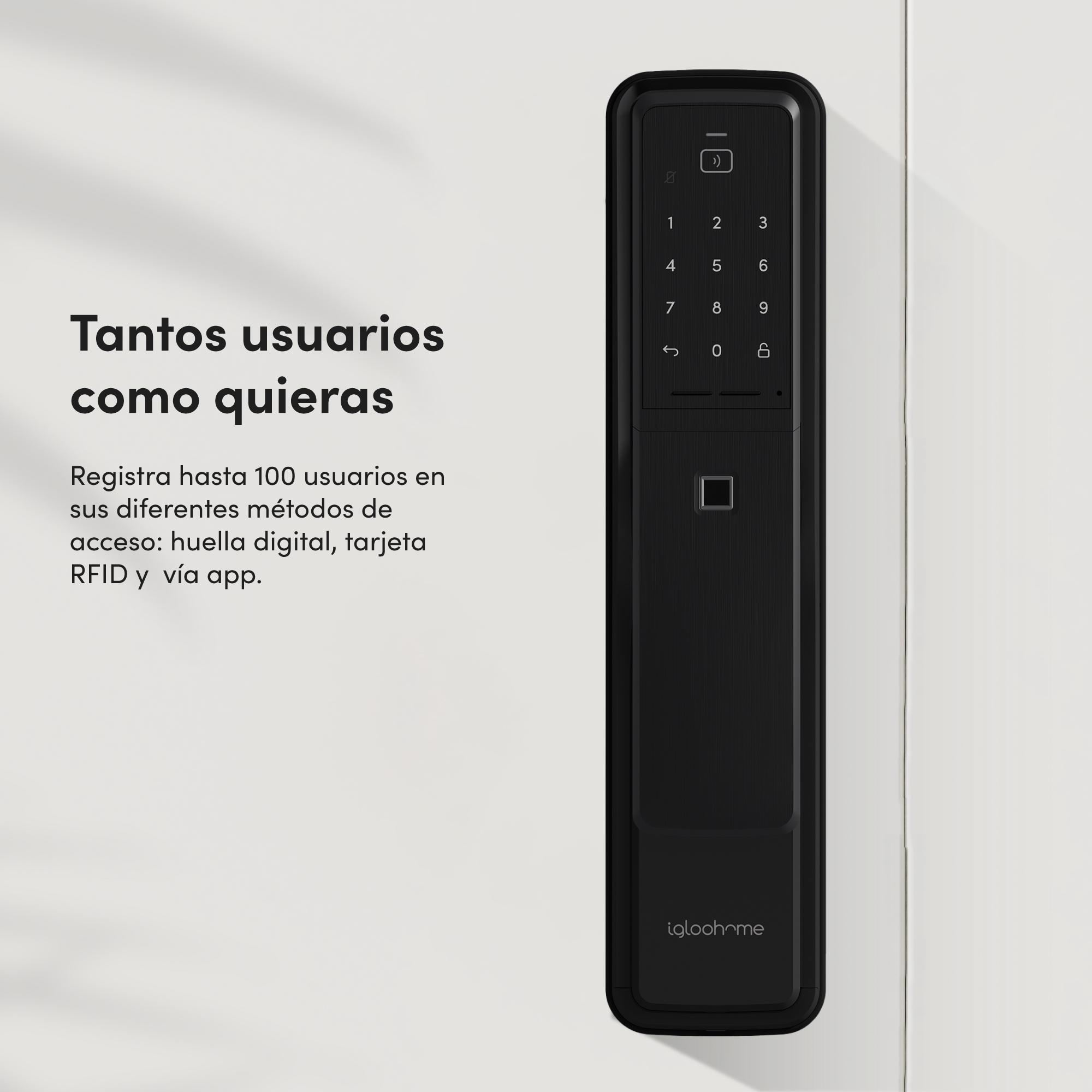 Cerradura Inteligente igloohome Push-Pull Mortise ideal para Airbnb