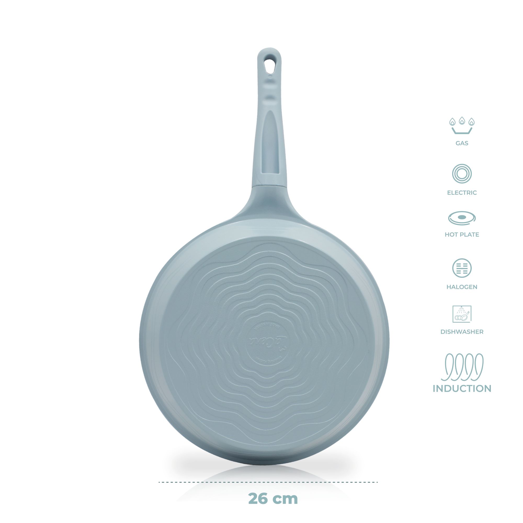 Sartén 26 Cm Antiadherente Libre De Toxinas Con Inducción.