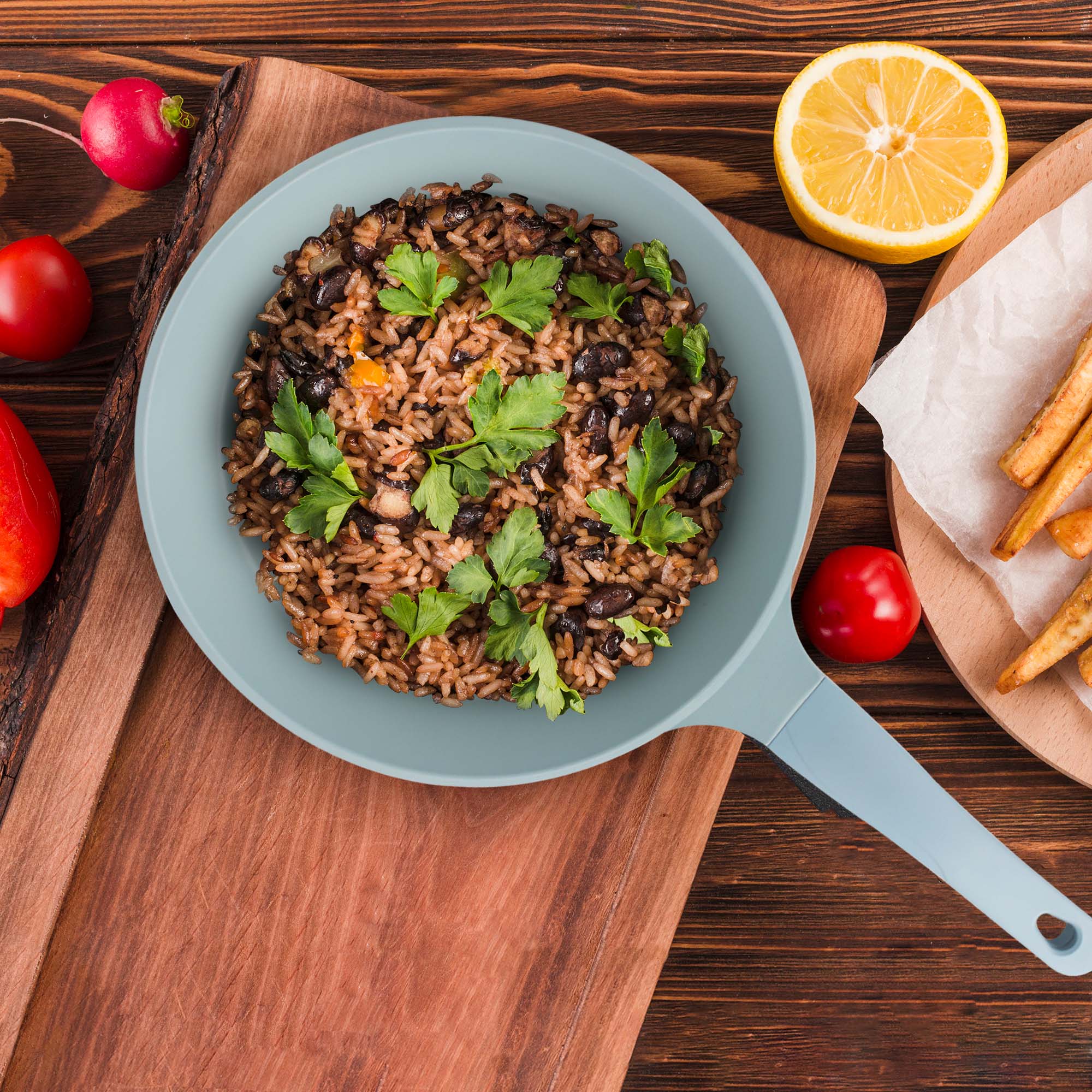 Sartén 26 Cm Antiadherente Libre De Toxinas Con Inducción.