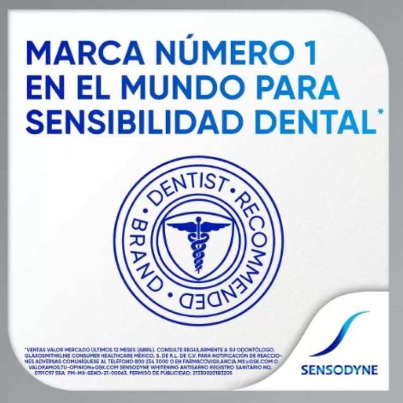 Pasta Dental Sensodyne 650066 5 Pastas de 113gr Blanqueadora