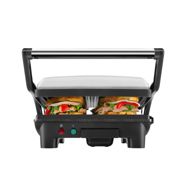 Parrilla Panini Prensa CHEFMAN RJ02-180-4-R apertura 180 Grados