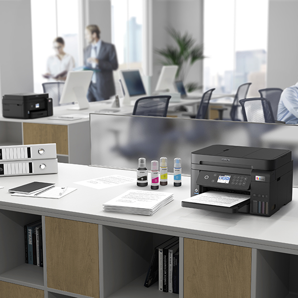 Impresora Multifuncional Epson Ecotank L6270 conexión USB y Wi Fi, alimentación automática.