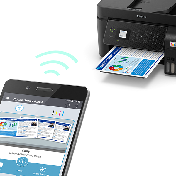 Impresora Multifuncional Epson Ecotank L5290 conexión USB y WiFi, Fax