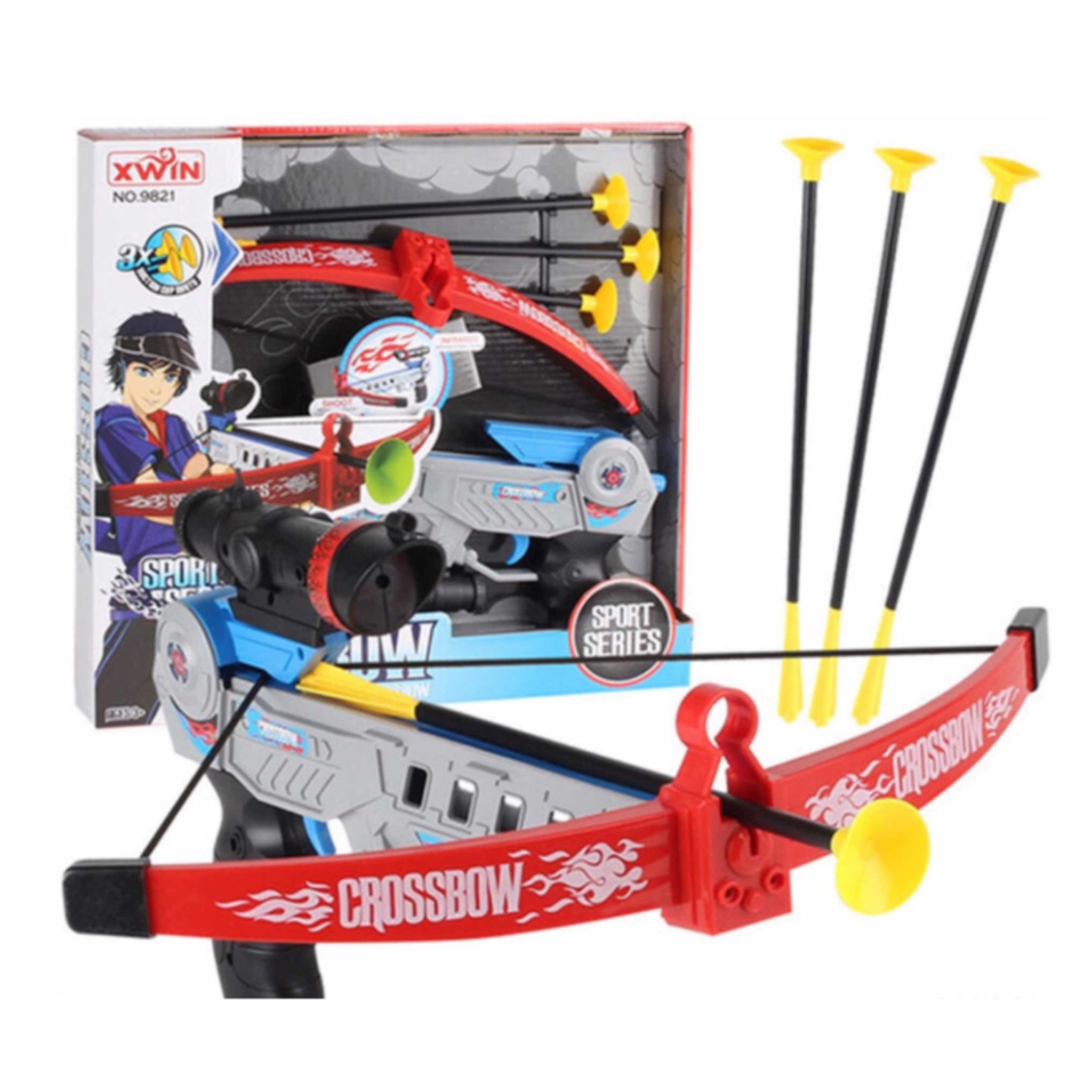 Juego De Arco Y Flecha Ballesta Con Laser Juguete